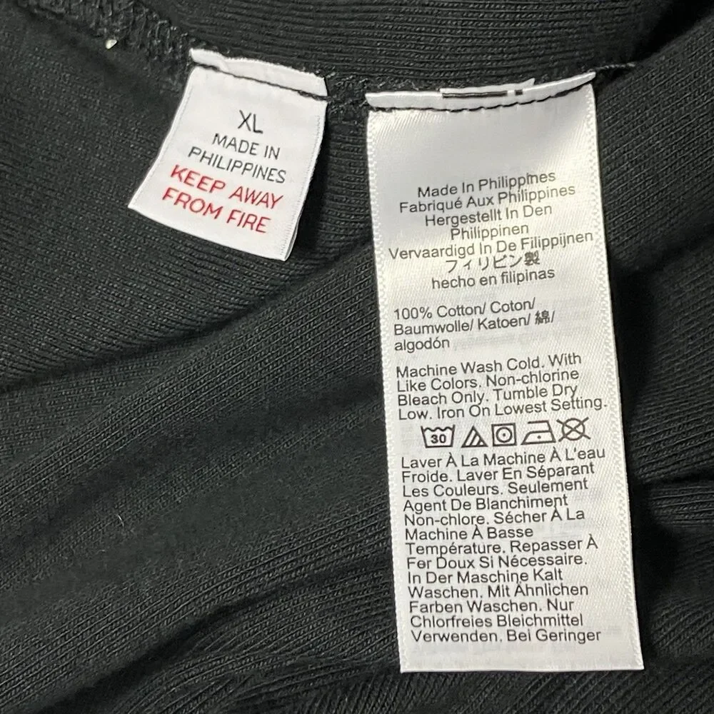 J Crew Heritage Brushed Rib Knit Jogger Mens‎ XL Black Cotton Sweatpants BS571